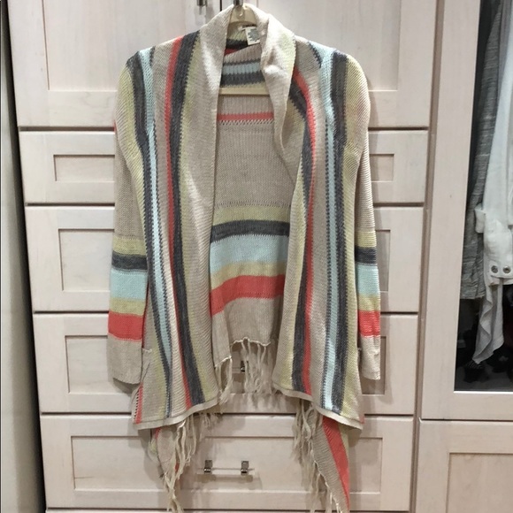 Billabong Sweaters - Billabong Fringe Cardigan. NWT.